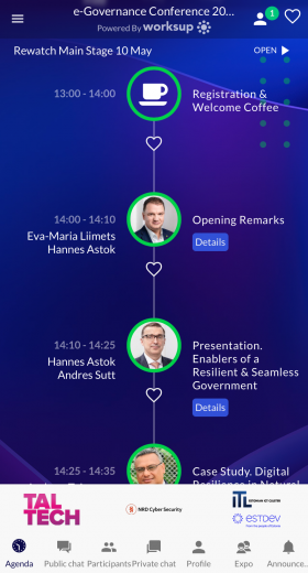 Agenda view